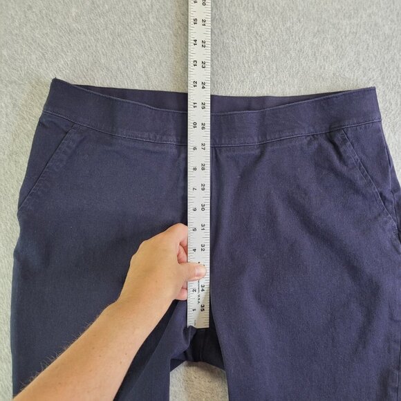 Spanx Pants Womens LP Blue Polished Ankle Slim Slimming Pull On High Rise - Picture 9 of 13